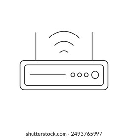Router Modem Wifi Icon Vector Illustration