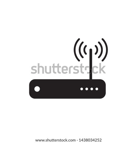 Router Modem Wifi Icon Vector Illustration