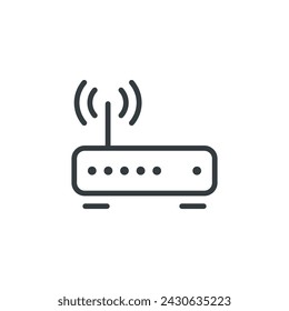 Router modem wifi network icon, vector illustration