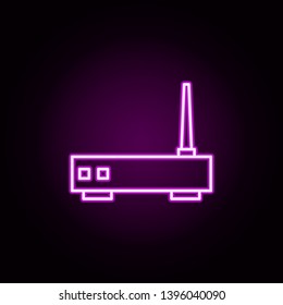 router neon icon. Elements of internet things set. Simple icon for websites, web design, mobile app, info graphics