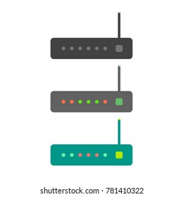 Router On and Off Icons