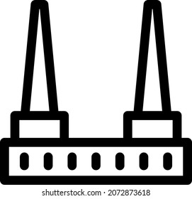  Router Outline Vector Icon Design
