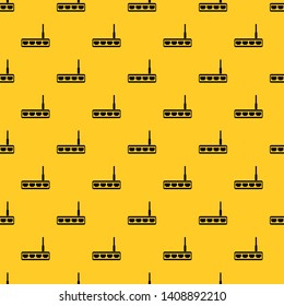 Router pattern seamless vector repeat geometric yellow for any design
