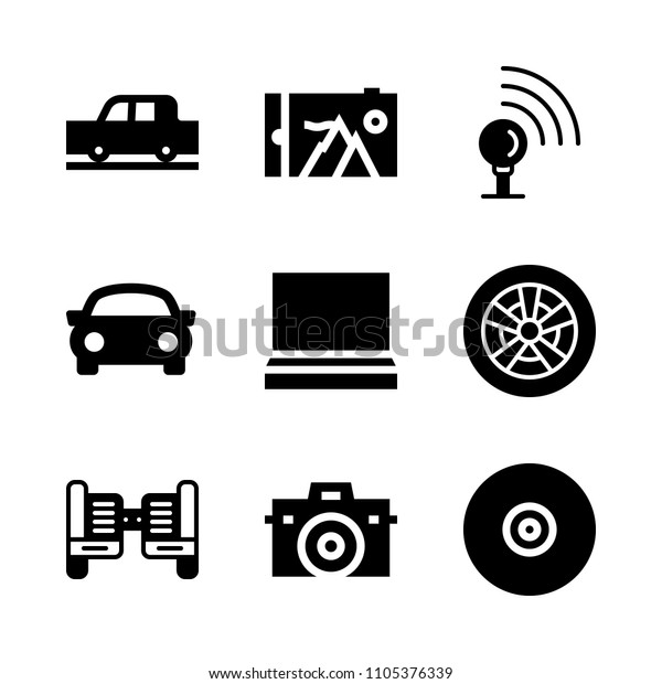 router, person, communication\
and contact icons in Technology vector set. Graphics for web and\
design