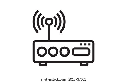  Router related signal icon isolated, wifi router