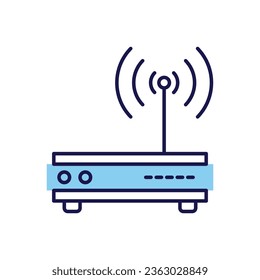 Router related vector icon. Isolated on white background. Vector illustration