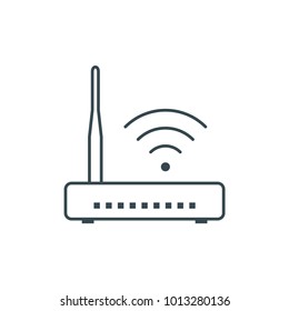 router sign icon, line icon