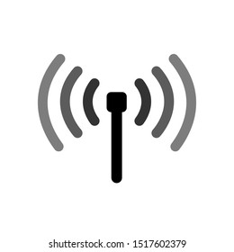 router signal icon. wireless wifi on white background. gradient vector illustration eps10