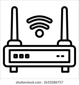 Router Simple Icon Vector Illustration Concept