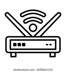 Conceito de Ilustração de Vetor de Ícone Simples de Roteador