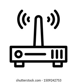 router thin line vector icon