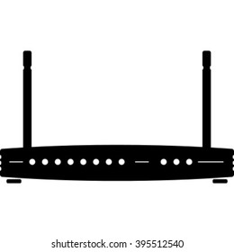Router with two antennas