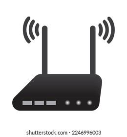 Router Vektor 2023, Wi-Fi-Symbol Vektorset. Sammlung von drahtlosen Illustrationszeichen. Signalsymbol.