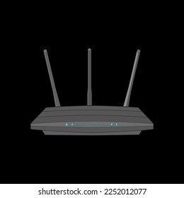 Router vector art. Vector Art isolated on black background for coloring book. 
