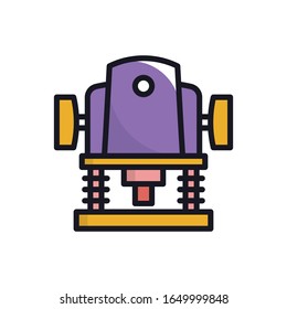 Icono de esquema rellenado por el vector del router. estilo de ilustración 