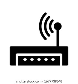 router vector glyph flat icon 