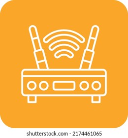 Router vector icon. Can be used for printing, mobile and web applications.