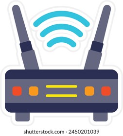 Icono de Vector de enrutador. Se puede utilizar para la impresión, aplicaciones móviles y de Web.