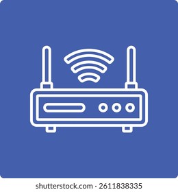 Router vector icon. Can be used for printing, mobile and web applications.
