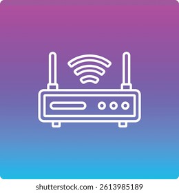 Router vector icon. Can be used for printing, mobile and web applications.