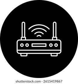 Router vector icon. Can be used for printing, mobile and web applications.