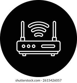 Router vector icon. Can be used for printing, mobile and web applications.