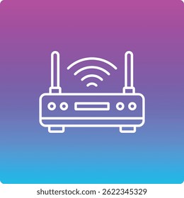 Icono de Vector del enrutador. Se puede utilizar para aplicaciones de impresión, móviles y de Web.