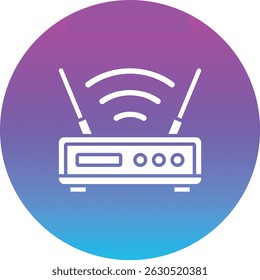 Ícone do vetor do roteador. Pode ser usado para impressão, aplicativos móveis e da Web.