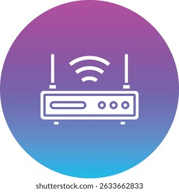Ícone do vetor do roteador. Pode ser usado para impressão, aplicativos móveis e da Web.