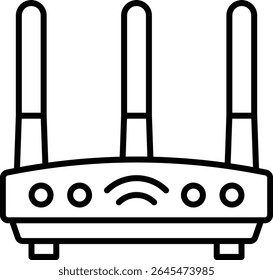 Icono de Vector del enrutador. Se puede utilizar para aplicaciones de impresión, móviles y de Web.