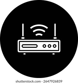 Router vector icon. Can be used for printing, mobile and web applications.