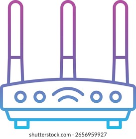 Icono de Vector del enrutador. Se puede utilizar para aplicaciones de impresión, móviles y de Web.