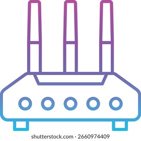 Router vector icon. Can be used for printing, mobile and web applications.