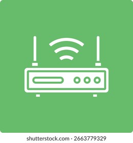 Vektorsymbol des Routers. Kann für Druck-, Mobil- und Web-Anwendungen verwendet werden.