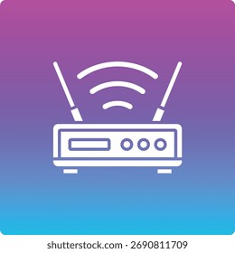 Router vector icon. Can be used for printing, mobile and web applications.