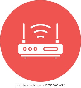 Icono de Vector del enrutador. Se puede utilizar para aplicaciones de impresión, móviles y de Web.