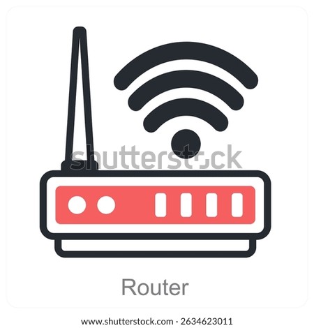 router vector icon concept design