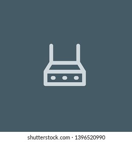 Router vector icon. Router concept stroke symbol design. Thin graphic elements vector illustration, outline pattern for your web site design, logo, UI. EPS 10.