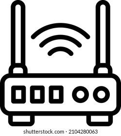 Router Vector Icon Design Illustration