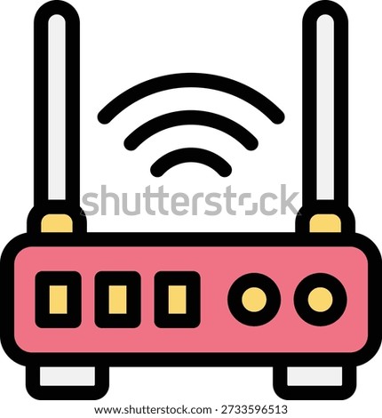 Router Vector Icon Design Illustration