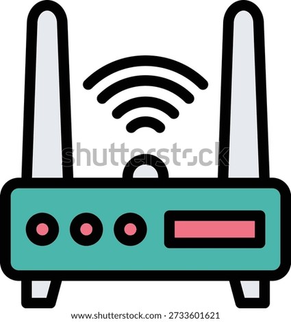 Router Vector Icon Design Illustration
