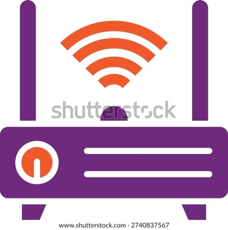 Router Vector Icon Design Illustration