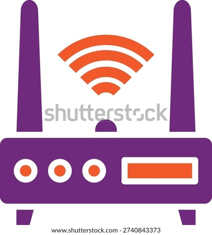 Router Vector Icon Design Illustration