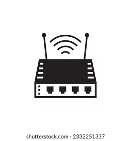 Router vector icon. Router flat sign design. Router distance symbol pictogram. UX UI icon