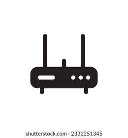 Router vector icon. Router flat sign design. Router distance symbol pictogram. UX UI icon