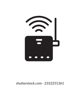 Router vector icon. Router flat sign design. Router distance symbol pictogram. UX UI icon