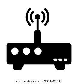 Router vector Icon-  Glyph style high quality vector illustration.