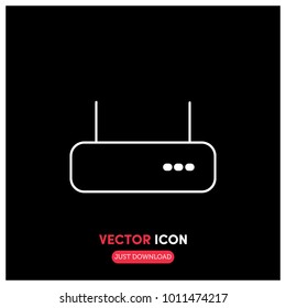 Router Vector Icon Illustration