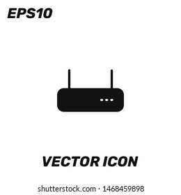 Router vector icon illustration for web and mobile application isolated on white background. Premium quality.