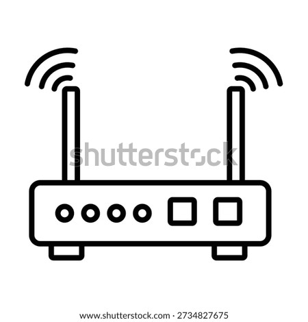 Router Vector Icon, Internet Router Icon, Home Network Router illustration for web and app..eps